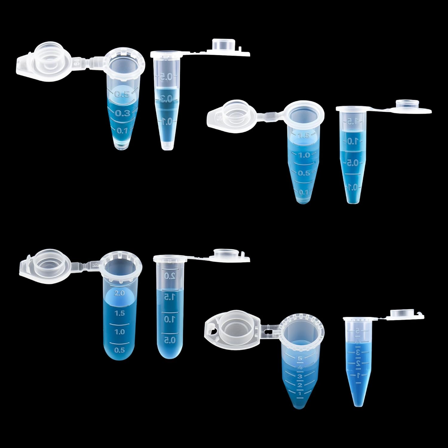 Ống ly tâm (Microcentrifuge Tubes), 1.5ml-2ml, 20.000 RCF, Hãng Biologix- USA
