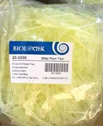 Đầu côn 200μl, Đầu tip (Pipet Tips), Hộp 96 chiếc/Túi 1000 chiếc, Hãng Biologix