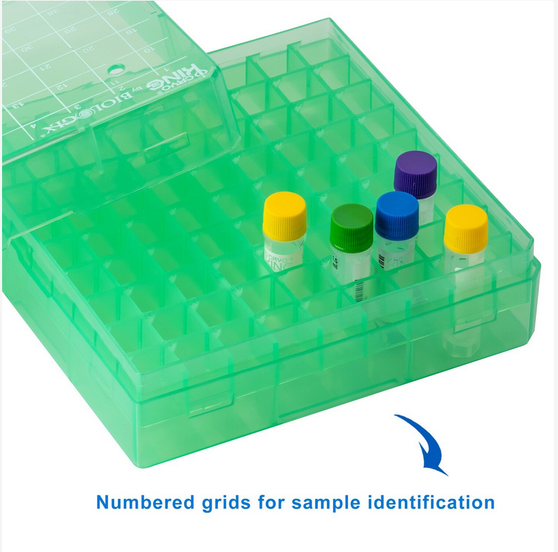 Hộp đựng Cryotube 2ml, 25-100 vị trí-PP Freezer Boxes, -90°C đến 121°C, hãng Biologix-USA