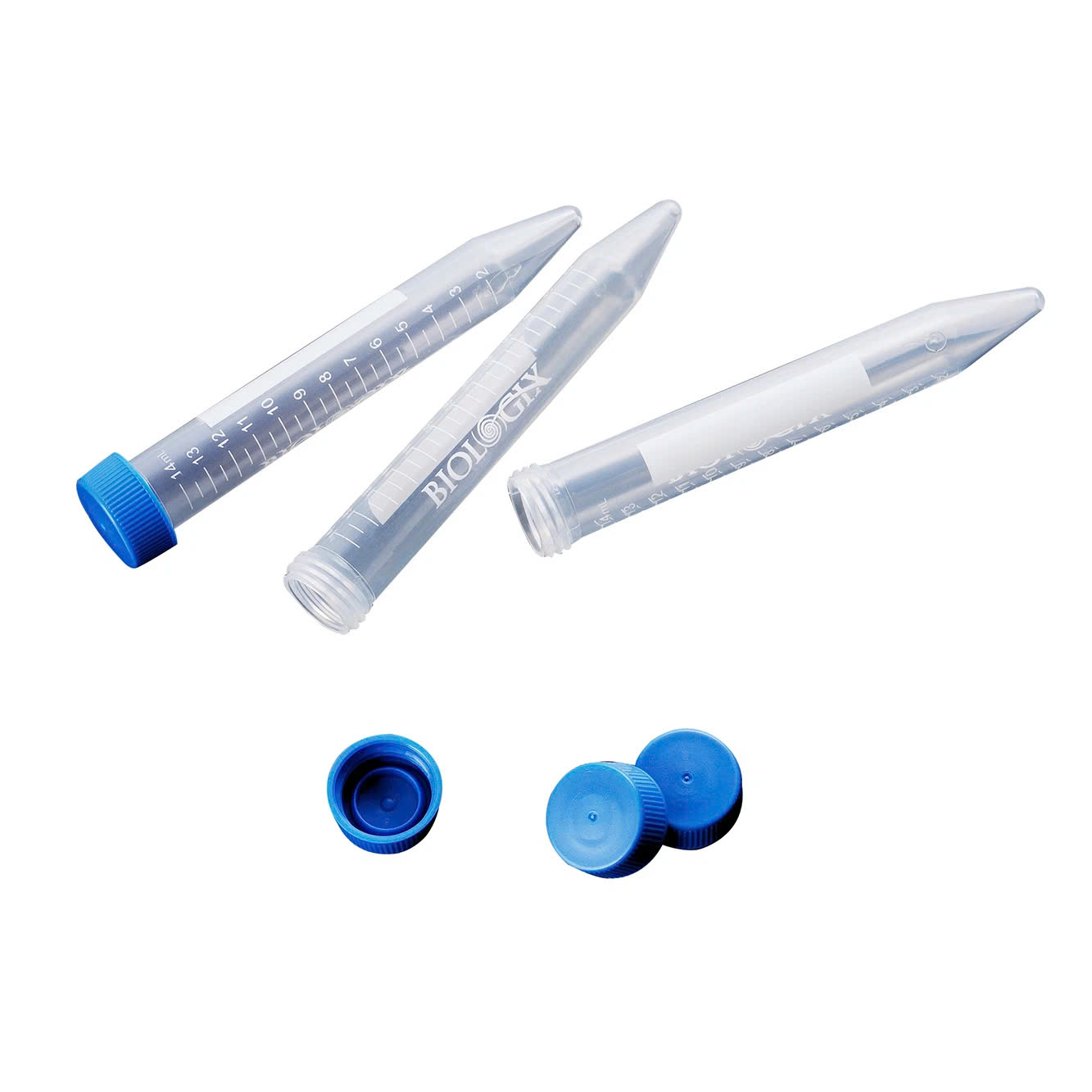 Ống ly tâm nhựa 15ml, nắp phẳng, Centrifuge Tubes (không tiệt trùng), 500 cái/Thùng, Hãng Biologix- USA