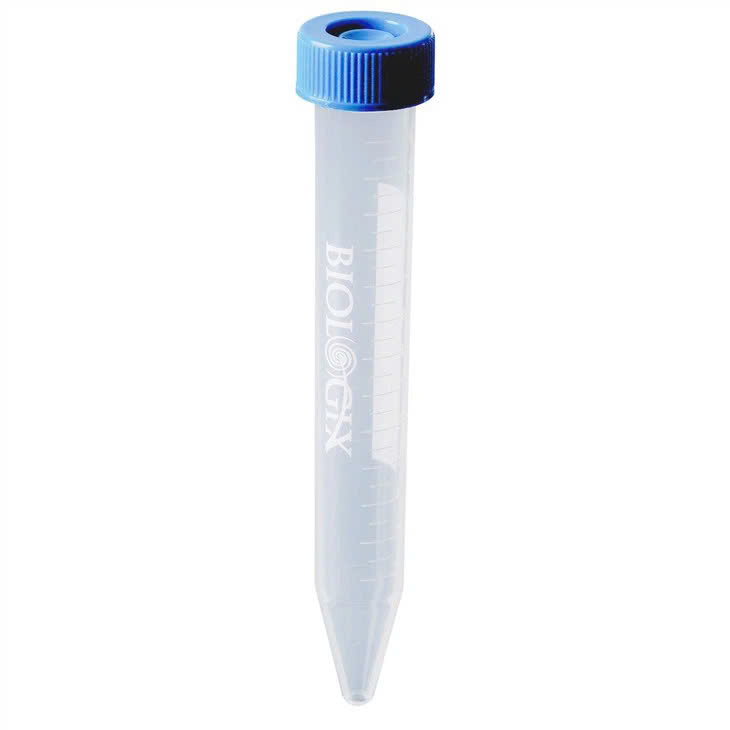 Ống ly tâm nhựa 15ml, nắp rãnh, Centrifuge Tubes (không tiệt trùng), 500 cái/Thùng, Hãng Biologix- USA