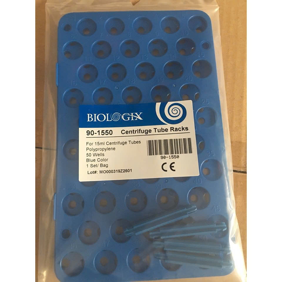 Giá đỡ ống ly tâm 15-50ml, Centrifuge Tube Racks, Hãng Biologix - Mỹ