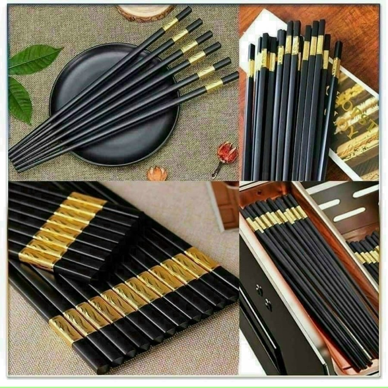 đũa mạ vàng