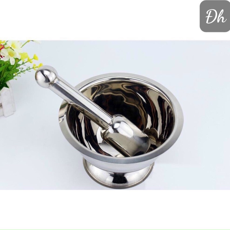 cối chày inox  1cái :90k  combo 5bộ  chỉ còn 85k một bộ