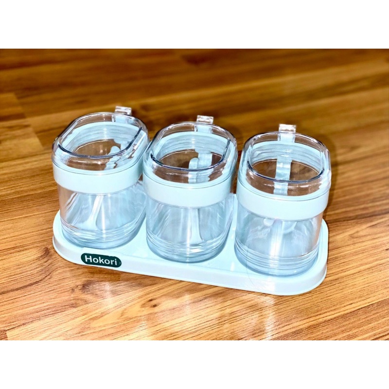 {siêu khuyến mại } bộ đựng gia vị bộ 3 hokori