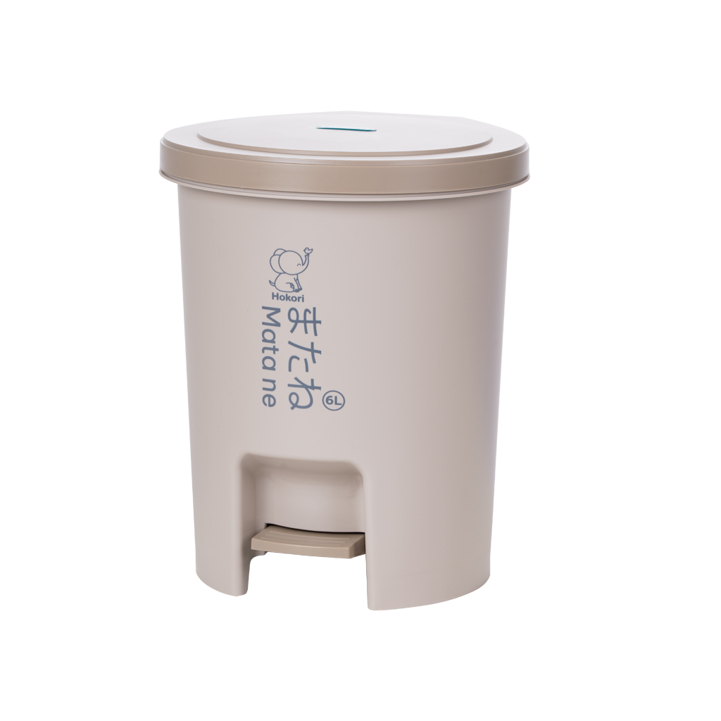 BẬT RÁC TRÒN 6L HOKORI 8068