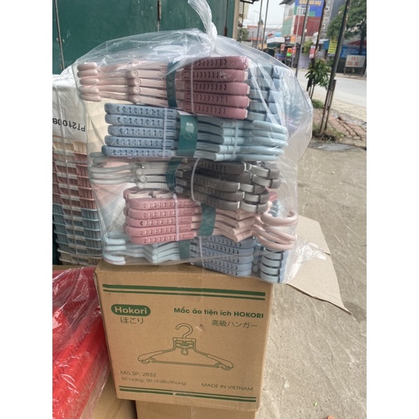 (Việt nhật) Mắc áo tiện ích Hokori 2832 (Set 5 mắc)