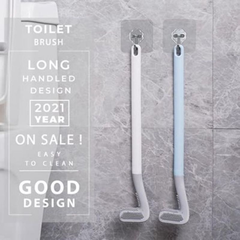 Cọ Chà Rửa Toilet Hình Cây Gậy Đánh Gold  bằng caosu sạch sẽ