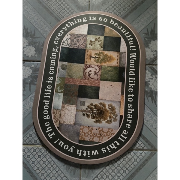 Thảm lau chân chống trượt.