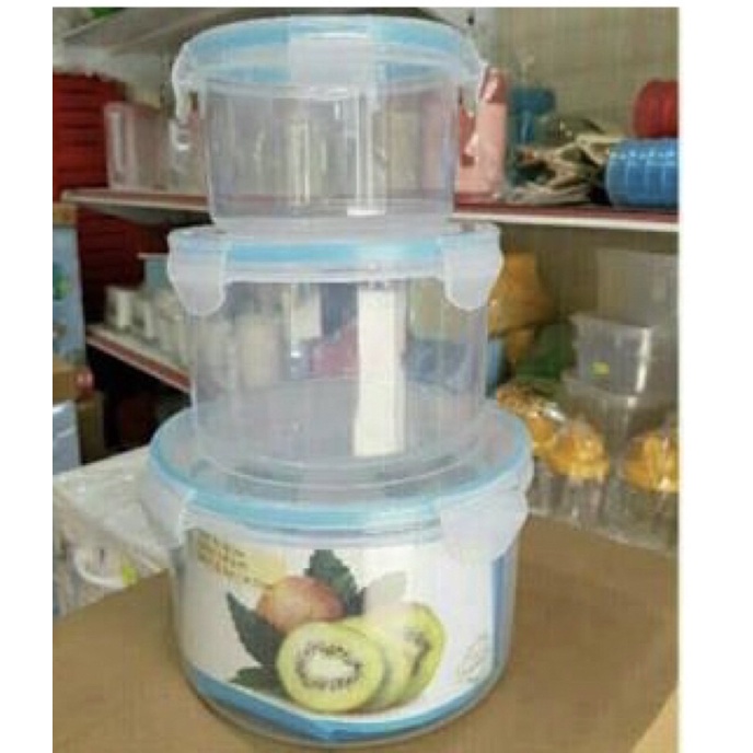 { siêu khuyến mại} hộp lạnh tròn 6536 (một bộ gồm 3 cái ) combo 30 cái giá còn 24500
