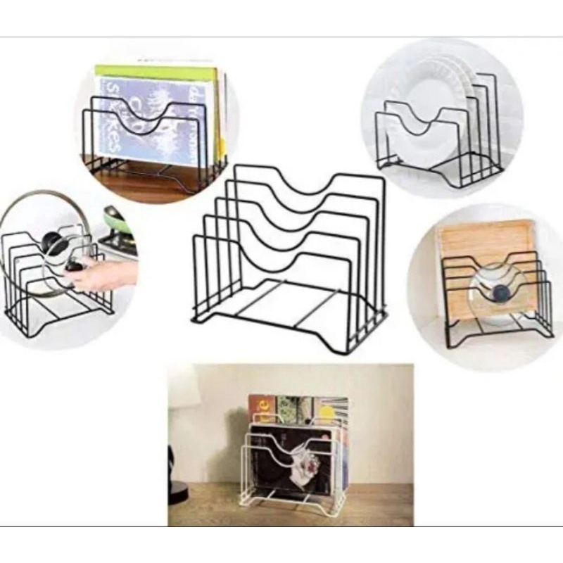 [ Hàng mới ] Kệ Đa Năng 4 Ngăn Để Thớt, Dao, Vung Nồi , Tạp Trí, Giấy Báo