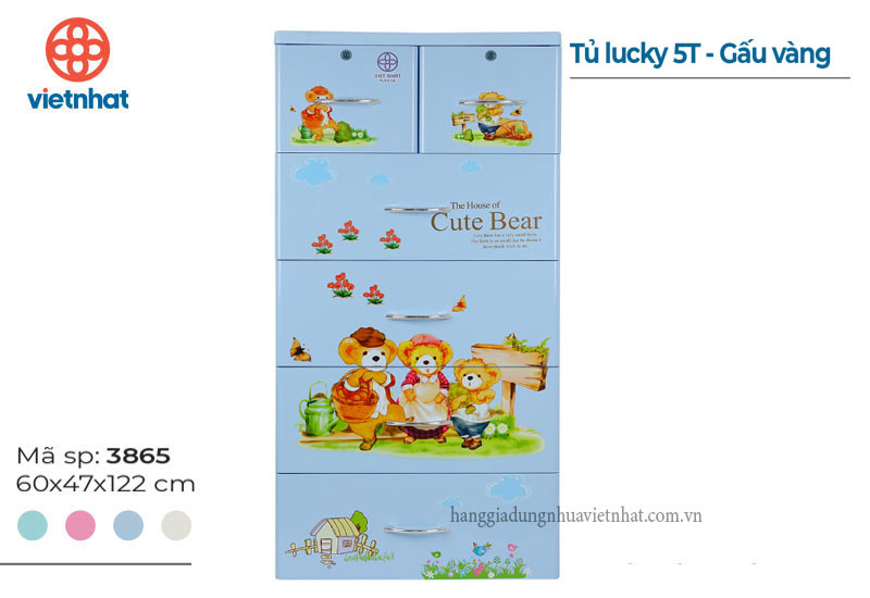 Tủ Lucky 5T - Gấu vàng