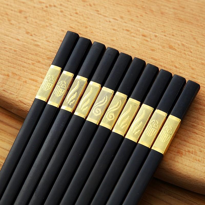 Bộ vỉ đũa Khảm Vàng 10 đôi