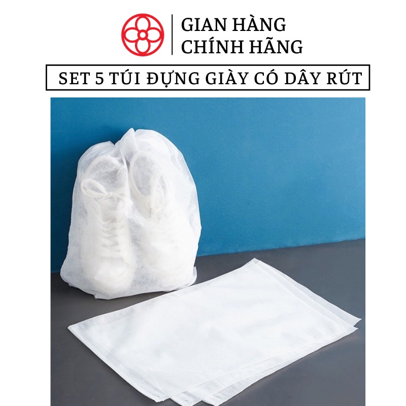 Túi đựng giày bằng vải không dệt có dây rút - Việt Nhật Plastic HN