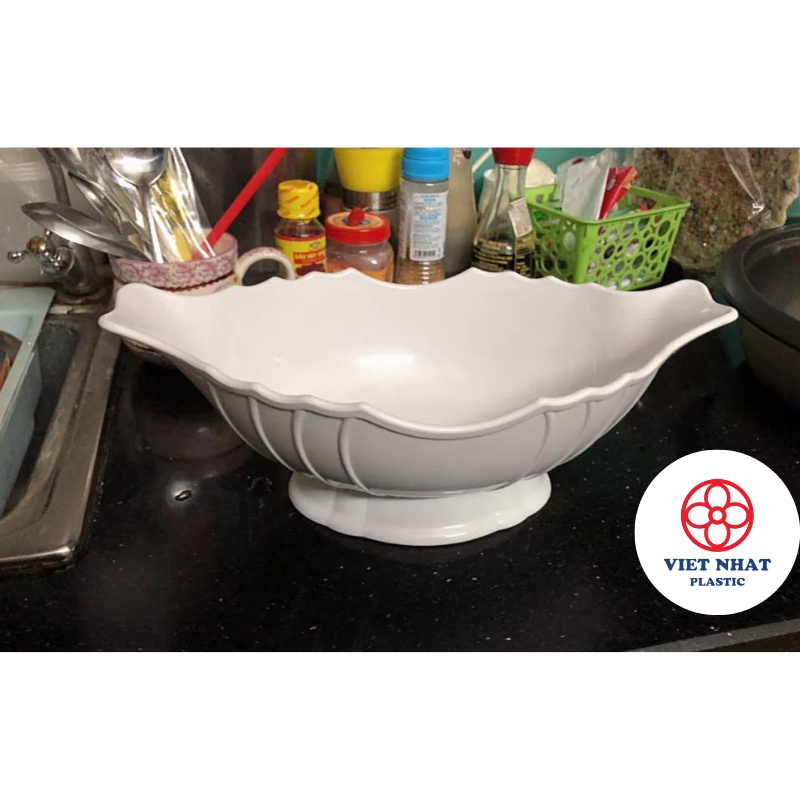 Đĩa thuyền để gà nguyên con hoặc để hoa quả trái cây bằng nhựa ABS (6815) - Việt Nhật Plastic HN