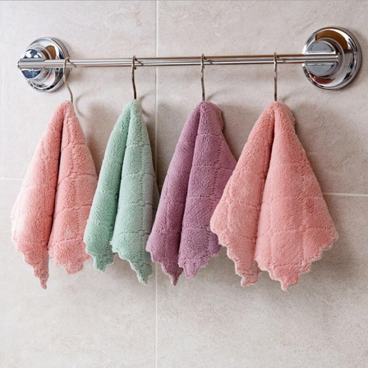 Khăn lau tay, lau bếp, lau chén đĩa đa năng 2 mặt siêu thấm 22*16cm - Việt Nhật Plastic HN
