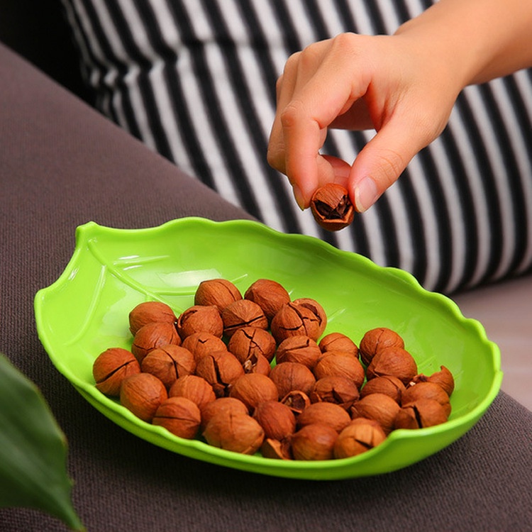 Đĩa nhựa hình lá 2 size to nhỏ đựng hoa quả, bánh kẹo, đồ ăn Việt Nhật (1241-1242) - Việt Nhật Plastic HN