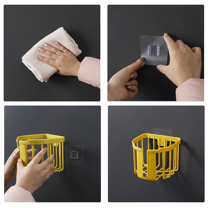 Giỏ đựng giấy vệ sinh dán tường tiện ích 3380 Việt Nhật (ĐÃ KÈM 1 MIẾNG DÁN TƯỜNG) - Việt Nhật Plastic HN