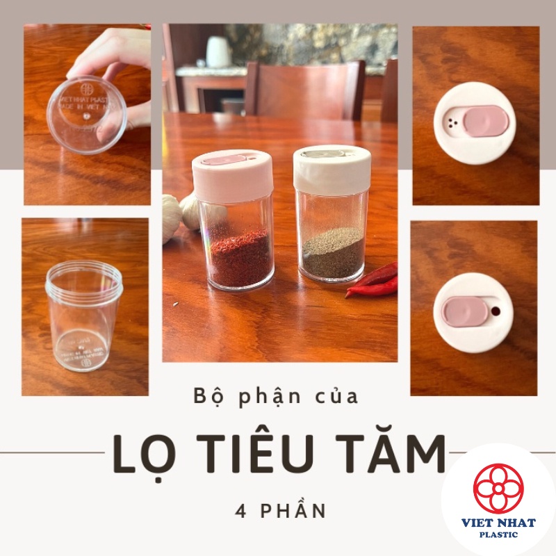 Lọ đựng tăm tiêu Việt Nhật (2972, 2970) - Việt Nhật Plastic HN