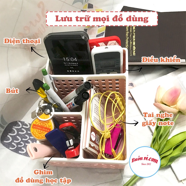 Khay nhựa tiện ích 4 ngăn Việt Nhật 2 size 5696-5688 - Việt Nhật Plastic H