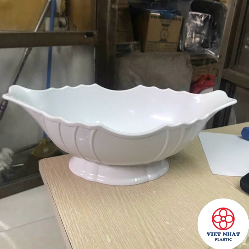 Đĩa thuyền để gà nguyên con hoặc để hoa quả trái cây bằng nhựa ABS (6815) - Việt Nhật Plastic HN