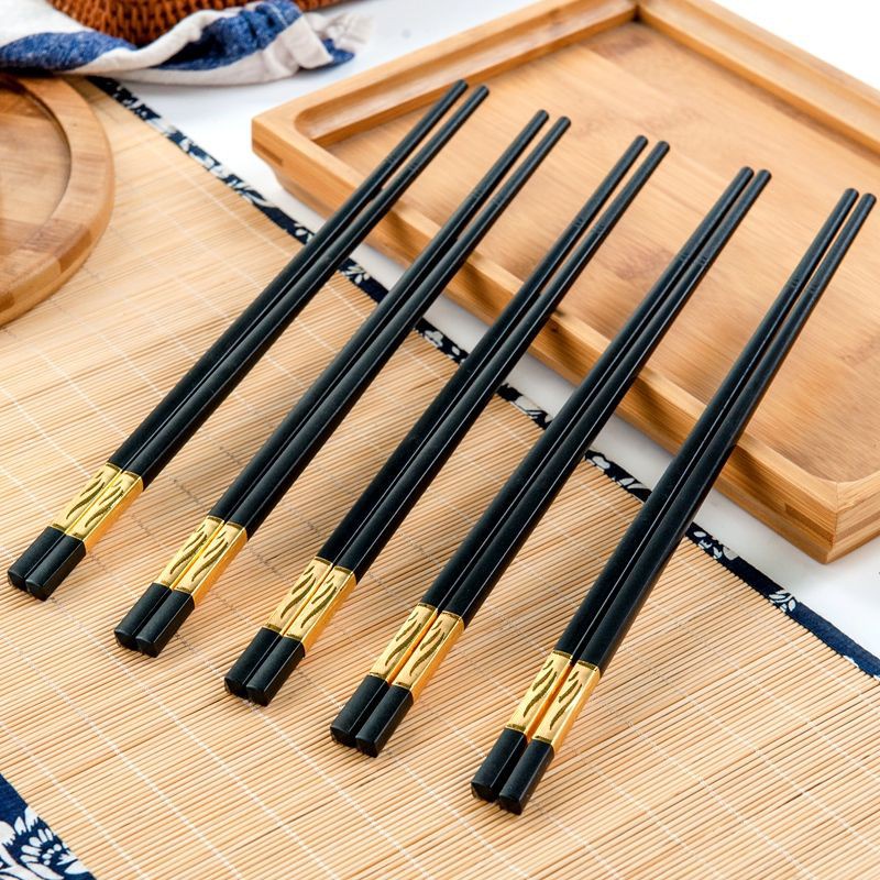 Bộ vỉ đũa Khảm Vàng 10 đôi