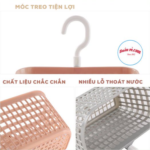 (Việt nhật) Rổ móc treo tường 3241