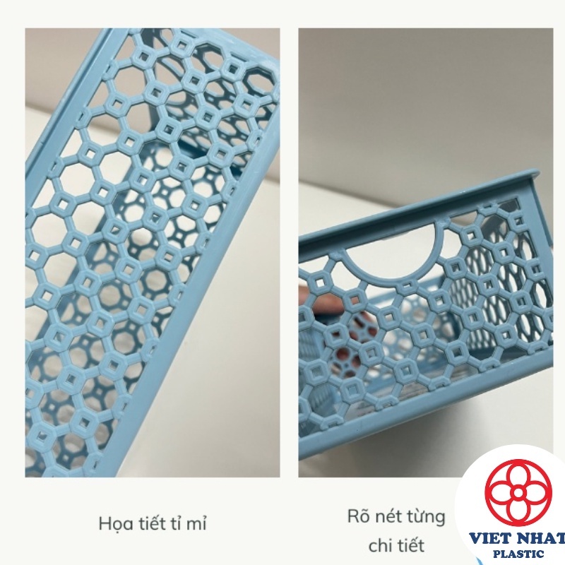 Khay A4, B5, rổ nhựa chữ nhật có quai cầm, khay văn phòng bằng nhựa - Việt Nhật Plastic HN