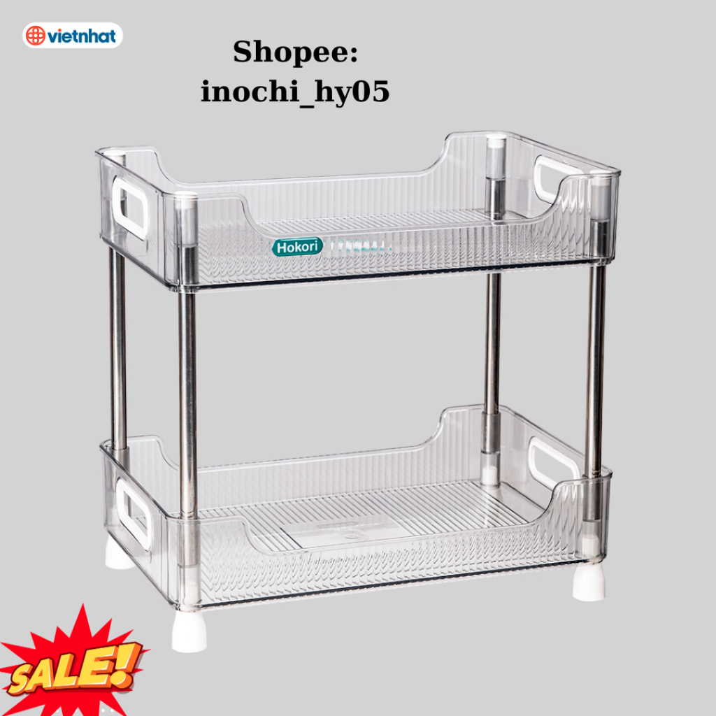 Kệ úp cốc chén đa năng 2t-3t  HOKORI- kệ đựng đồ đa năng,kệ trong suốt