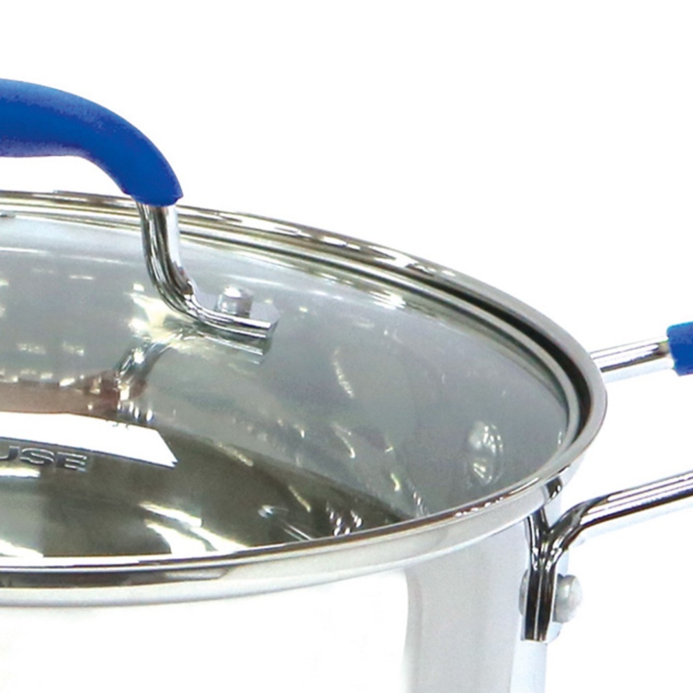 Bộ Nồi 3 Đáy Sunhouse Nắp Kính Đa Dạng Kích Thước - Chất Liệu Inox Cao Cấp An Toàn Cho Sức Khỏe