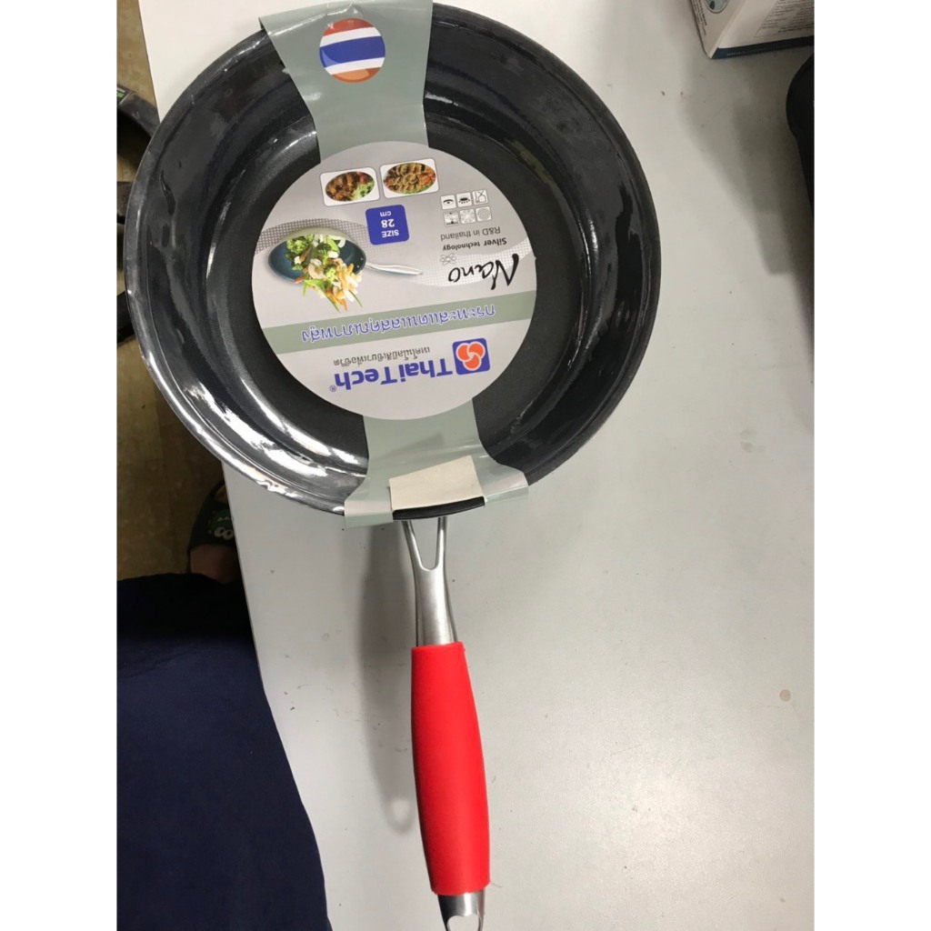Chảo Liền Khối Inox Chống dính Thaitech Đáy Liền Thân 3 Lớp Dùng Cho Mọi Loại Bếp - Chất Liệu Inox 304 Cao Cấp
