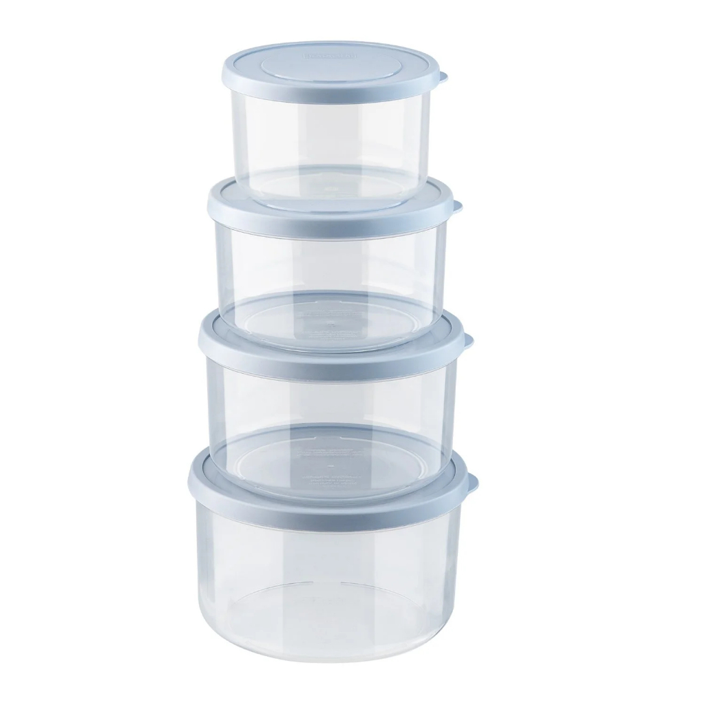 Bộ 3 Hộp Nhựa Đựng Thực Phẩm 500-1000-2000ml  Hokkaido Vuông - Nhựa Cao Cấp Trong Suốt Bền Kín Chịu Nhiệt Cao