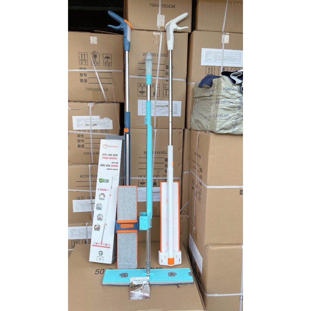 Chổi Lau Nhà Phun Sương Cỡ Lớn 50cm Kyo Seoul Cây Lau Nhà 360 Độ Đa Năng Tiện Lợi Dễ Dàng Sử Dụng