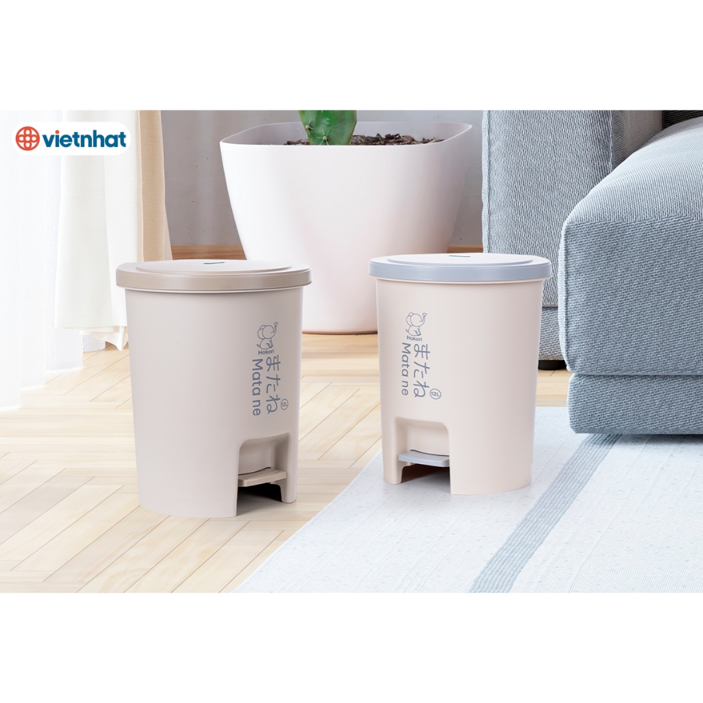 Thùng Rác Nhựa Tròn Đạp Chân Phù Hợp Sử Dụng Trong Gia Đình, Văn Phòng Dung Tích 12L Bật Rác Cao Cấp