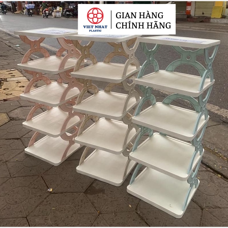 Kệ Để Giày Dép Chữ X 5 Tầng 5582 Việt Nhật, Kệ X Dễ Tháo Lắp Chịu Lực Tốt, Độ Bền Cao