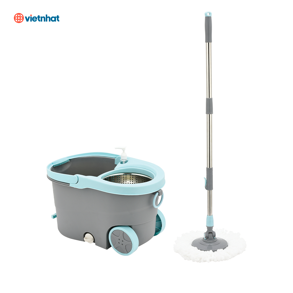 Bộ Chổi Lau Nhà Tự Vắt Cao Cấp Hokori, Bộ Lau Nhà Thông Minh Việt Nhật Cao Cấp Có Kèm Cây Lau Nhà Đa Năng