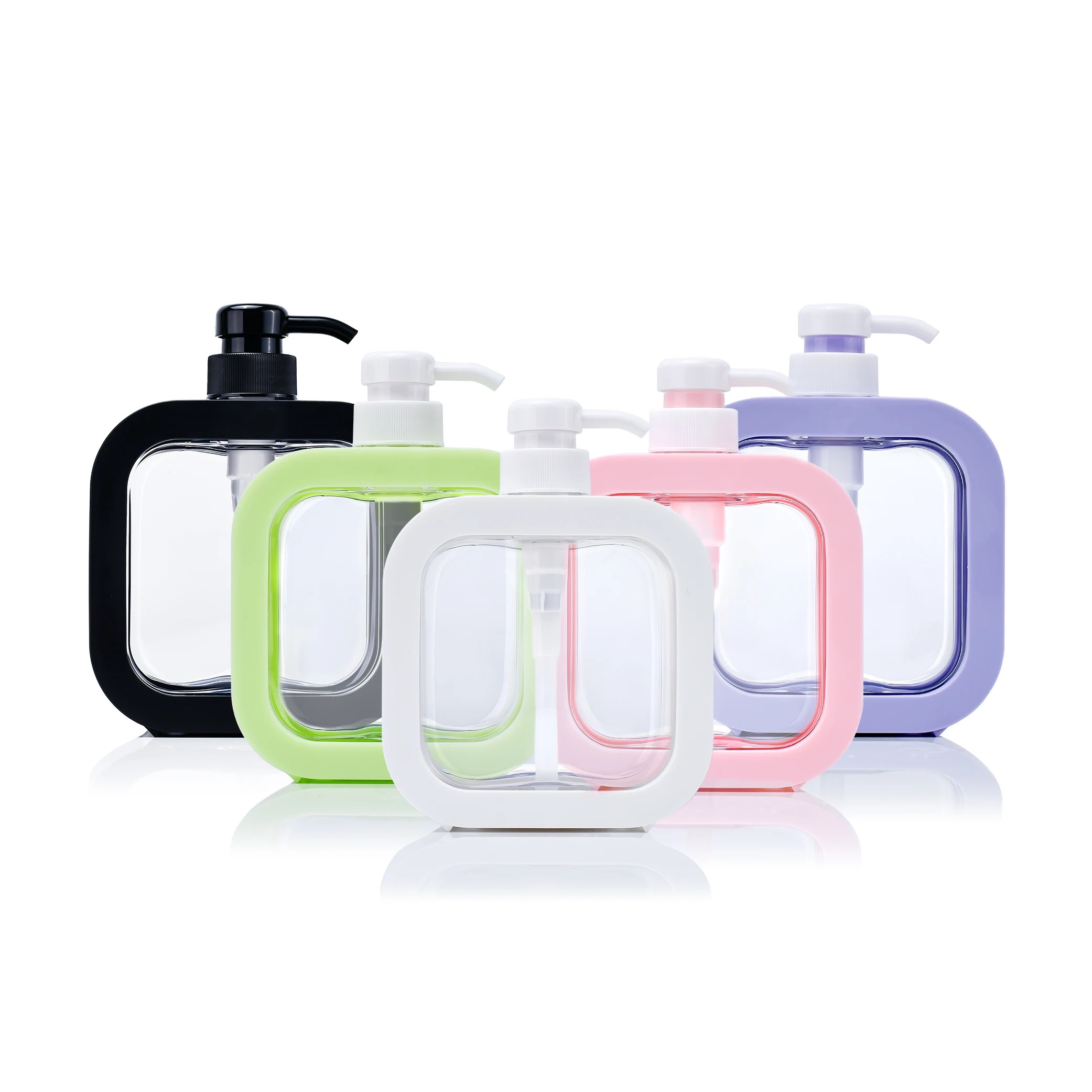 CHAI DẦU GỘI/SỮA TẮM DÁNG VUÔNG NHỰA PET ; DUNG TÍCH 300ML - 500ML