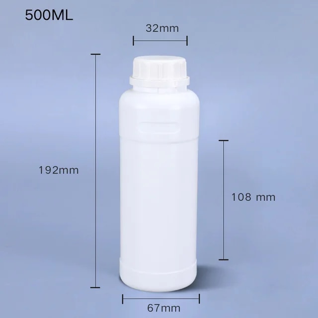 CHAI ĐỰNG HÓA CHẤT HDPE 500ML