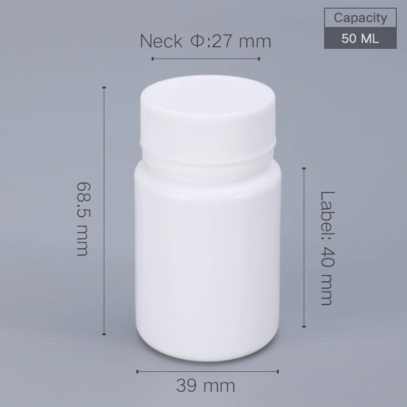 CHAI NHỰA HDPE ĐỰNG THUỐC VIÊN/THUỐC BỘT DƯỢC PHẨM; DUNG TÍCH 20ML - 200ML