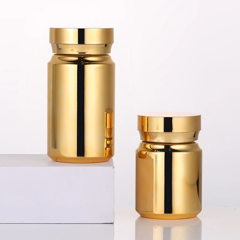 CHAI NHỰA PET MẠ VÀNG/BẠC 80ML