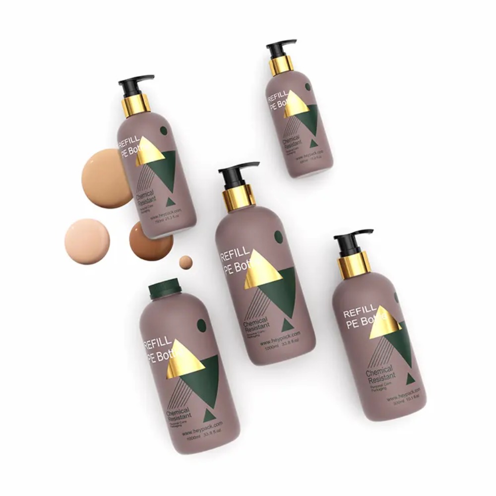 CHAI DẦU GỘI SỮA TẮM NHỰA PET DÁNG TRÒN CAO; DUNG TÍCH 1000ML