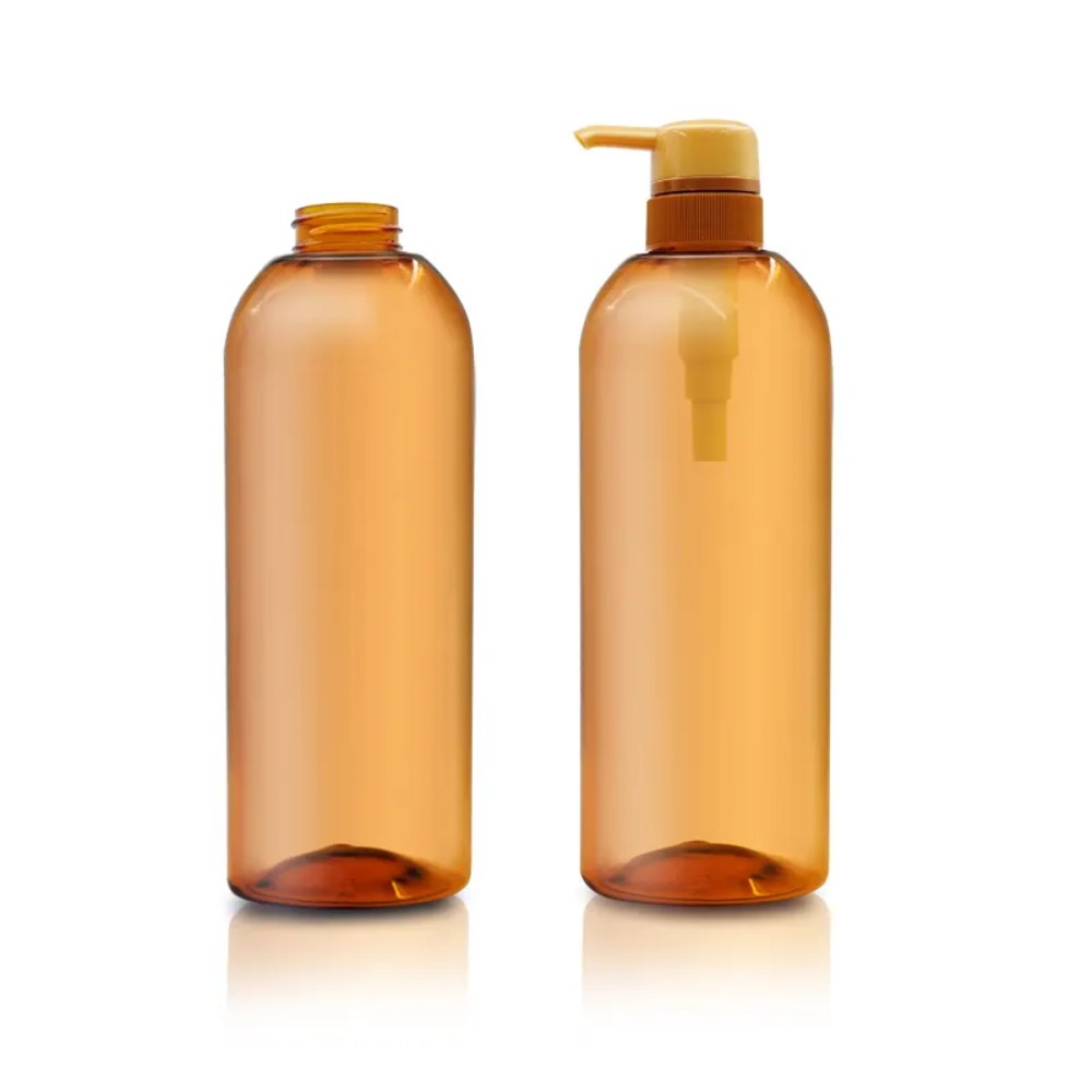 CHAI MỸ PHẨM NHỰA PET THÂN TRỤ TRÒN CAO CÓ VÒI NHẤN; DUNG TÍCH 600ML - 1000ML