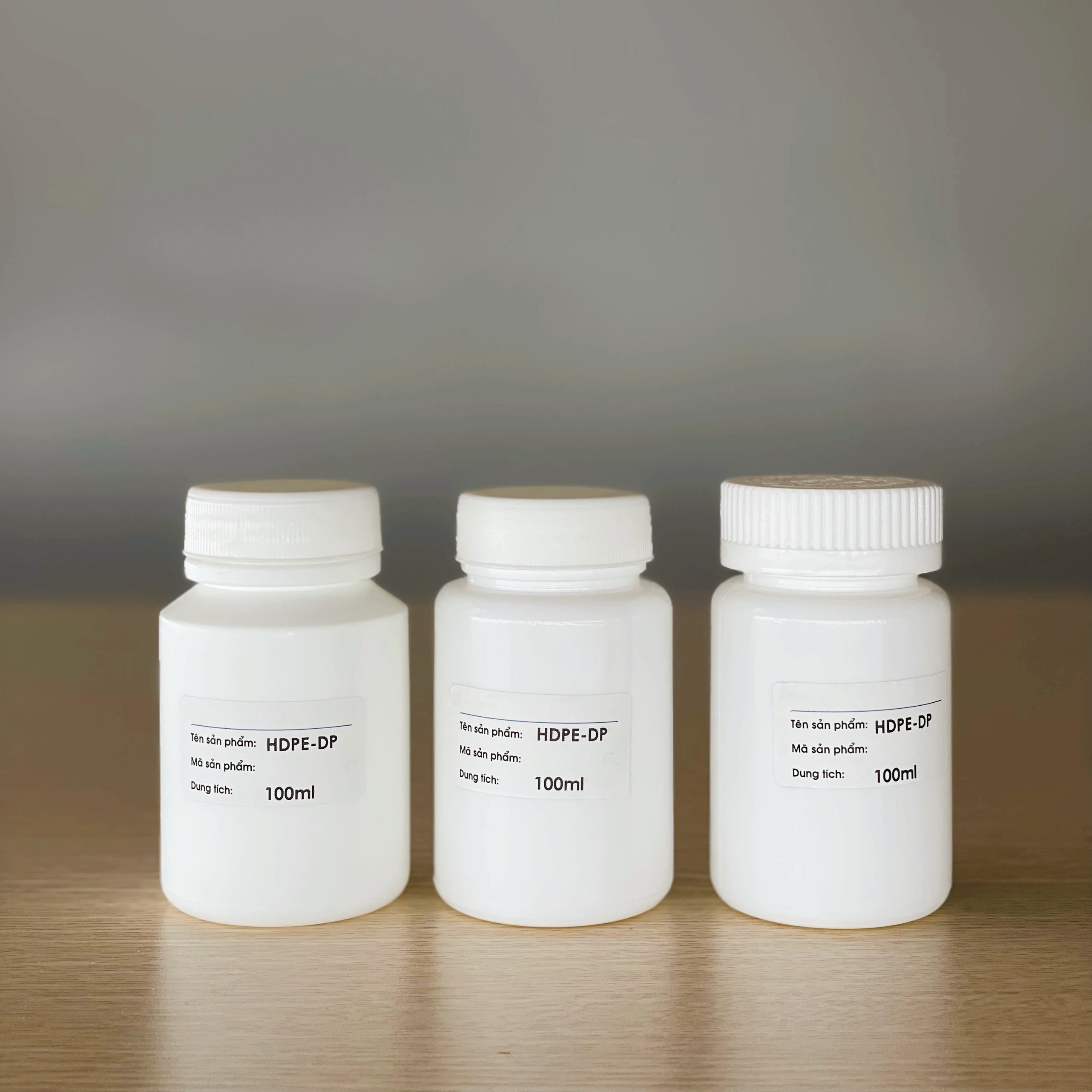 CHAI NHỰA HDPE ĐỰNG THUỐC VIÊN DƯỢC PHẨM; DUNG TÍCH 100ML