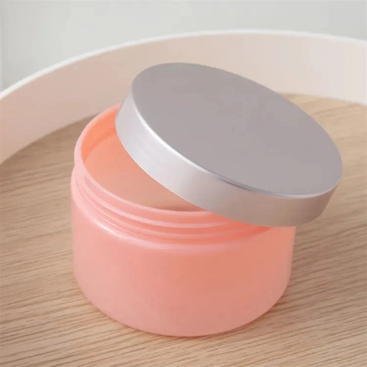 HŨ MỸ PHẨM 1 LỚP NẮP XI MẠ NHỰA PET; DUNG TÍCH 200ML - 500ML