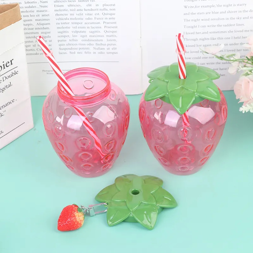 HŨ NHỰA PET ĐỰNG THỰC PHẨM HÌNH DÂU TÂY; DUNG TÍCH 500ML