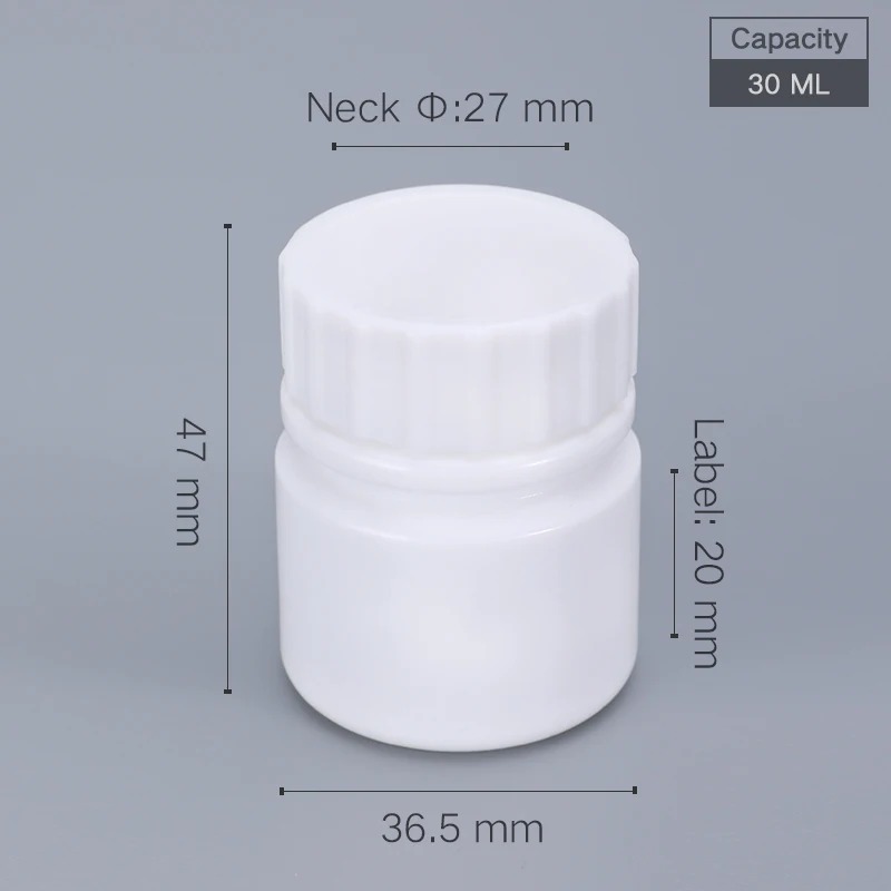 CHAI NHỰA HDPE ĐỰNG THUỐC VIÊN/THUỐC BỘT DƯỢC PHẨM; DUNG TÍCH 20ML - 200ML