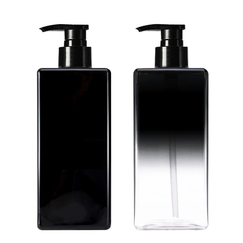 CHAI DẦU GỘI/SỮA TẮM NHỰA PET DÁNG VUÔNG ; DUNG TÍCH 300ML - 500ML