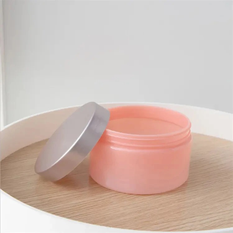 HŨ MỸ PHẨM 1 LỚP NẮP XI MẠ NHỰA PET; DUNG TÍCH 200ML - 500ML