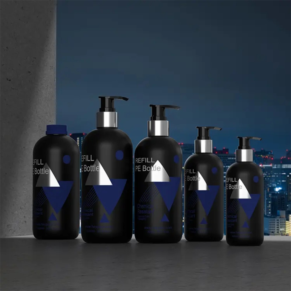 CHAI DẦU GỘI SỮA TẮM NHỰA PET DÁNG TRÒN CAO; DUNG TÍCH 1000ML