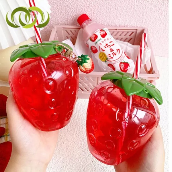 HŨ NHỰA PET ĐỰNG THỰC PHẨM HÌNH DÂU TÂY; DUNG TÍCH 500ML